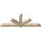 Ekena Millwork Kennewick Rough Sawn Timber Gable Bracket, Douglas Fir, 96"W x 36"H x 6"D x 6"F, 9/12 Pitch GBW096X36X0606KEN00RDF - alternate 3